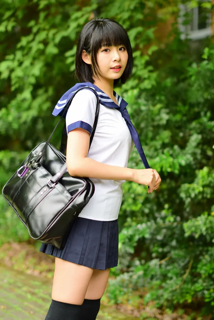 [Mzsock] NO.171 Hailin student uniform street photography#[73P]-13